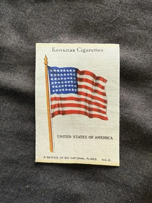 Vintage Kensitas Cigarette Silk Flag – United States of America No.2 (1920s) - Image 1 of 4