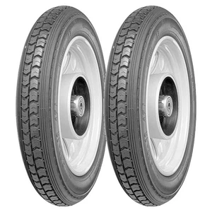 TYRE PAIR CONTINENTAL 4.00-8 66J + 4.00-8 66J LB M/C - Picture 1 of 5