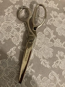 GINGHER Pinking Shears G-7P Scissors 7.5" Chrome Shiny - Picture 1 of 8