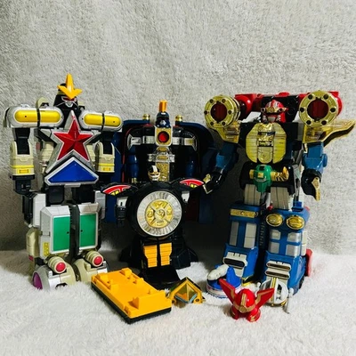 BANDAI Japan DX Megazord Power Rangers Zeo Super Sentai Ohranger Robo 5 Robo set - Imagen 1 de 4