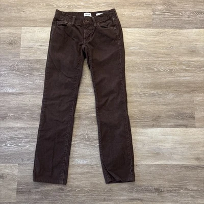 Pantalones de pana de pierna recta Madewell Rail para mujer talla 25 marrón Foto 1 de 4