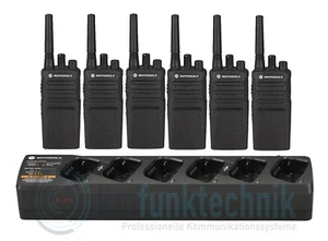 Motorola XT420 Set inkl. 6-Fach Ladegerät Lizenzfreie PMR446 Frequenzen - Bild 1 von 2