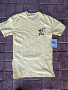 WTF? What the Fin” Yellow T-Shirt, Size M Brand New With Tags Fishing Shirt Nwt - Picture 1 of 5