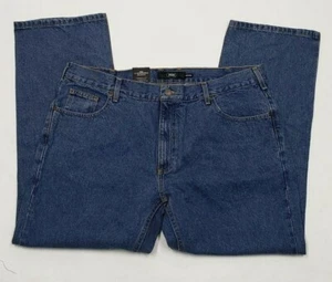 Men's Berkley Jensen Light Wash Relaxed Straight Leg Denim Jeans Blue 40x30 - Picture 1 of 5