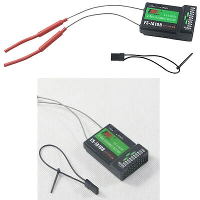 10CH 2.4G FS-IA10B Receiver Remote Control Upgrade Model Joystick 4096 Levels - Image 1 of 4