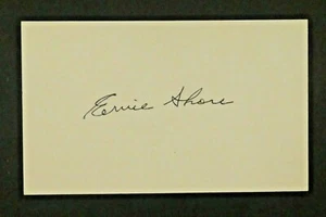 Ernie Shore Signed 3x5 Played with Babe Ruth 1915-17 Perfect Game - Picture 1 of 1
