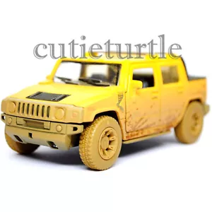 Coche de juguete diecast Kinsmart KT5097DY 2005 Hummer H2 SUT 1:36 amarillo fangoso - Imagen 1 de 3