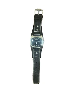 Fossil Quartz Analog AM-3696 Wristwatch Leather Strap Untested NEVER BEEN WORN - Picture 1 of 2