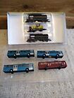 N Scale Minitrix Mobil Oil And Olex Tank Car Set 3 Cars And 4 Wiking Buses See Desc