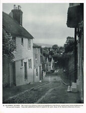 Lewes Keere Street Sussex Vintage Picture Old Print 1952 CLPBOB3#21