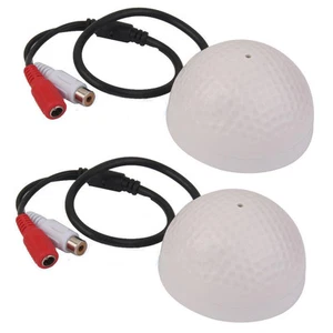 Monitor de cable de sonido de audio de CC con micrófono sensible 2 piezas para cámara de seguridad de CCTV - Imagen 1 de 5