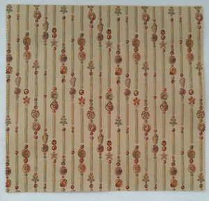 Brunschwig Fils Fabric Sample Moonsnail Stripe 15" X 16" Shell Stripe Tan Brown - Picture 1 of 6