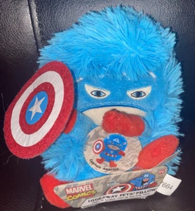 MARVEL CAPTAIN AMERICA HIDEAWAY PETS PILLOW PLUSH 5 INCH MINI Rare Free Shipping - Picture 1 of 7