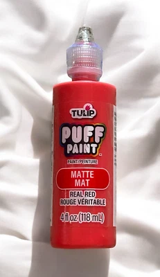 Tulip Puff Paint Matte Real Red Fabric Paint 4 fl oz New Sealed - Image 1 of 4