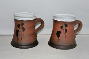 2 Milan Pracny Keramicky Atelier  Stoneware Cups - Picture 1 of 4