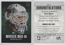 2010 ITG Between the Pipes Men III Emerald Vault Silver /5 Brian Elliott #MM-07