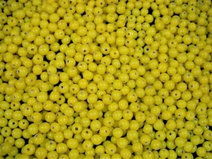 Glass Bead 5mm Round Yellow 250pc DIY Jewellery Spacers Fillers - Foto 1 di 2