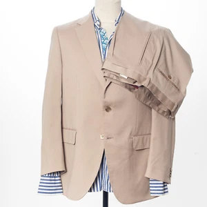 EMIDIO TUCCI El Corte Ingles Beige Wool Suit EU50 US40 - Picture 1 of 10