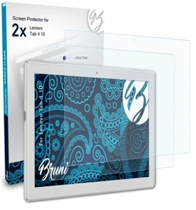Bruni 2x Protective Film for Lenovo Tab 4 10 Screen Protector Screen Protection - Picture 1 of 4