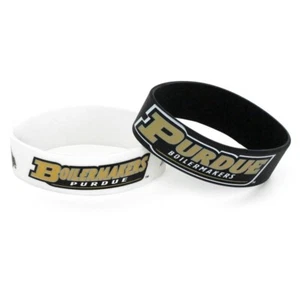 Purdue Boilermakers Wide Rubber Wristband - 2 Pack - Picture 1 of 1