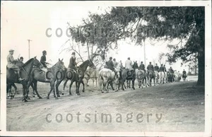 1936 Fox Hunt Participants on Horseback Syossett Long Island NY Press Photo - Picture 1 of 2
