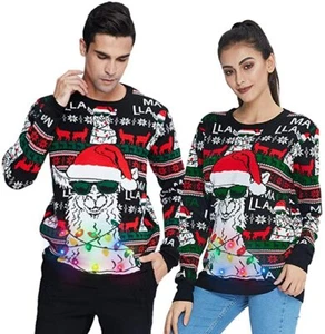 Christmas Sweater Funny Holiday TURNED 3D Graphic Ugly for Men & Women - Picture 1 of 7