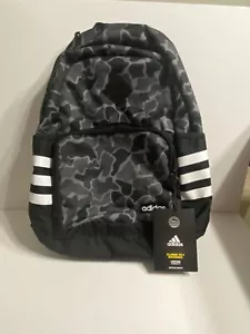 Adidas Classic 3S 4 Backpack, Black/Gray/White Camo, Adult Bag One Size NWT - Picture 1 of 4