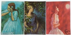 A Diamond is Forever 3 Ad Pages DeBeers Collection Great Drawings - Picture 1 of 5