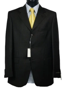 Abito uomo Tess. Vitale Barberis Canonico Tg. 50 Lana Marrone Completo Elegante - Picture 1 of 8