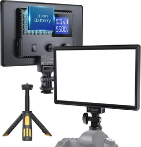LED Videoleuchte, Kameraleuchte mit Mini Ständer für Bilder Videoaufnahmen, 40... - Bild 1 von 1