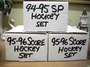LOT  OF  3  1994-96  1994-95 & 2 1995-96 Score  Hockey  Complete Sets - Picture 1 of 5