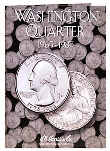 H.E. Harris Washington Quarter 1965-1987 Coin Folder #3, Album Book #2690  