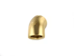 Bitspower True Brass 45-Degree With Dual Inner G1/4" Extender - Picture 1 of 3