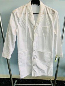 New W/Tags Landau White Lab Coat Size 44 - Picture 1 of 3