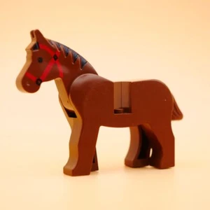 LEGO® Part 4493c01pb01 - Horse with Black Eyes - Foto 1 di 2