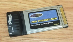 Dynex (DX-E201) Fast Ethernet Card Link / Act 10/100Mbps CardBus PC Card - Picture 1 of 4