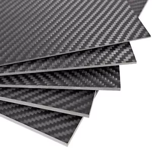 ARRIS 100% 3K Foglio in Fibra di Carbonio 1-5mmx100x250 200x300 400X500 500x600mm Personalizzato - Foto 1 di 9
