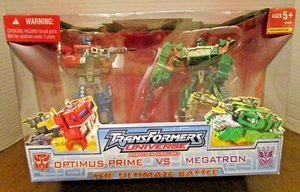 2007 Transformers Universe The Ultimate Battle Optimus Prime vs Megatron NIB - Picture 1 of 5