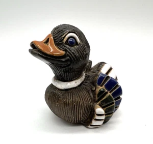 Vintage Artesania Rinconada Duck Bird Clay Figurine Uruguay Signed 2.5" T - Picture 1 of 8