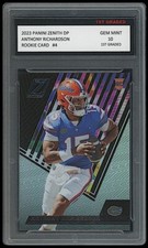 ANTHONY RICHARDSON 2023 PANINI ZENITH DP 1ST GRADED 10 NFL ROOKIE CARD RC COLTS