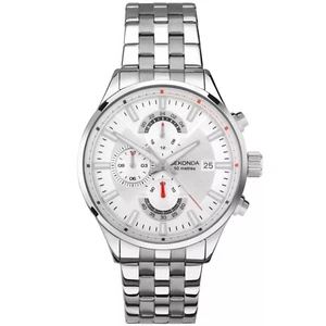 Mens New Sekonda Endurance Chrono Sliver & Grey Dial 50m Watch 30109 Rp £99.99 - Picture 1 of 6