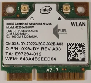 Intel® Centrino Advanced - N 6205 Wireless PCIe Mini Network Card - Afbeelding 1 van 2