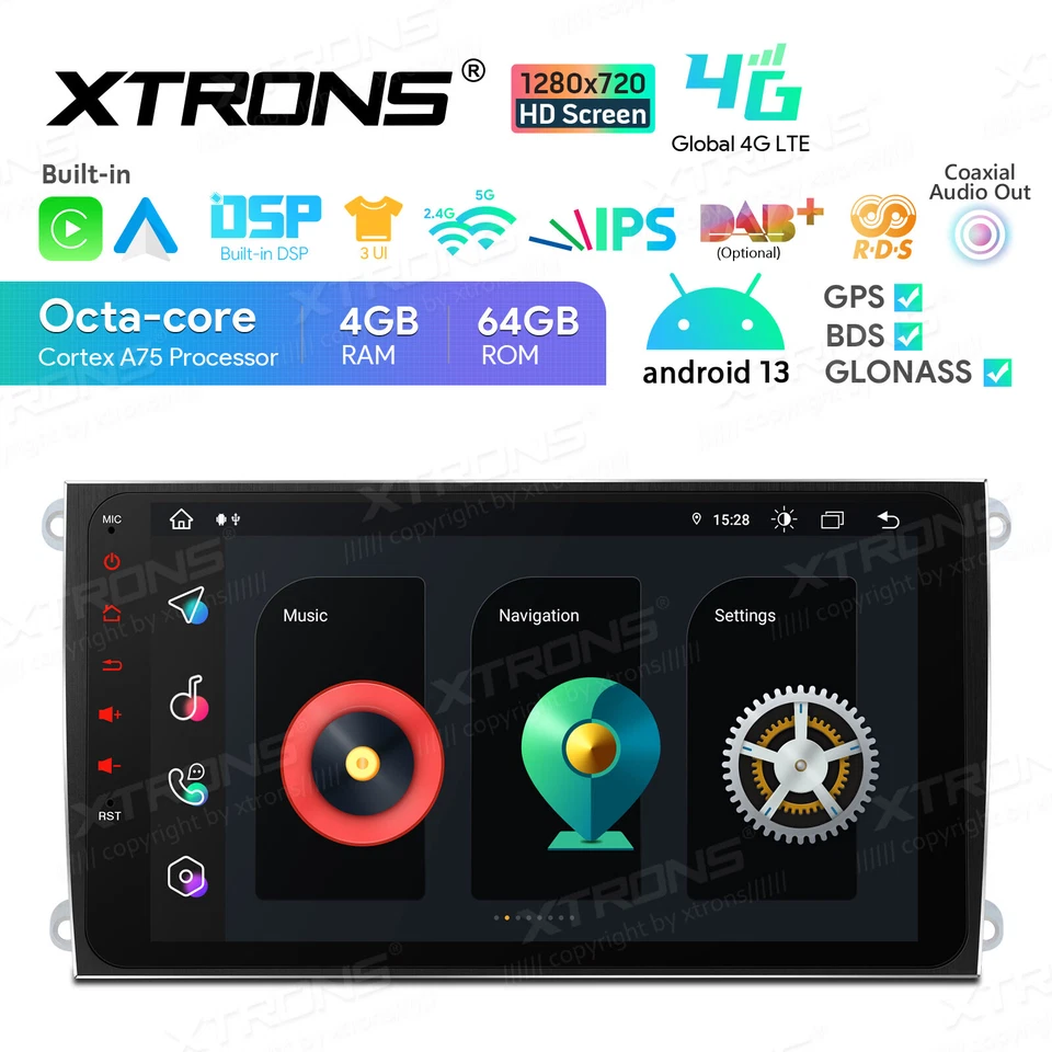 XTRONS IA92CYPLS Autoradio GPS Porsche Cayenne Android 13 Wifi 4G Carplay Auto