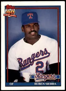 Ruben Sierra #535b 1991 Topps - Picture 1 of 2
