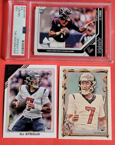 CJ STROUD ROOKIE CARDS 3 PANINI INSTANT #d GRADED PSA 8.5 NM-MINT+ TOPPS GALLERY - Picture 1 of 8