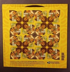Jimi Hendrix Stamp Sheet Scott 4880 16 Forever Stamps MNH Perfect Condition - Picture 1 of 2