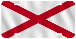 Alabama Flag Yellowhammer State USA America Aluminum Car Vanity  Plate Tag LP424 - Bild 1 von 2