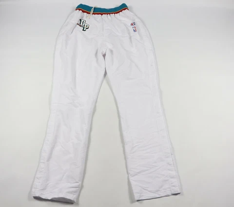 Vintage 90s Champion Mens 40 Game Worn Joe Dumars Detroit Pistons Tearaway Pants Cover