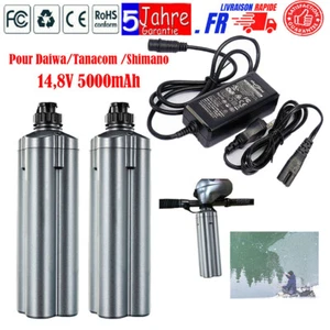 2X 5Ah Daiwa Tanacom 1000 750 Moulinet Électrique Batterie BM2300 2900 &Chargeur - Imagen 1 de 12