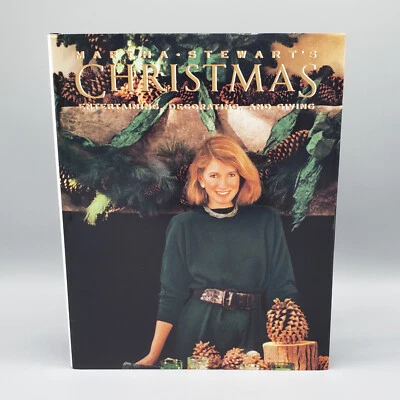 Martha Stewarts Christmas Entertaining Decorating and Giving Vtg 1989 First HCDJ — 第 1/4 张图片